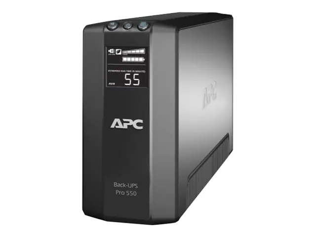 APC Back-UPS RS LCD 550 Master Control - USV - Wechselstrom 230 V - 330 Watt - 550 VA - USB - Ausgangsanschlüsse: 6 - Schwarz