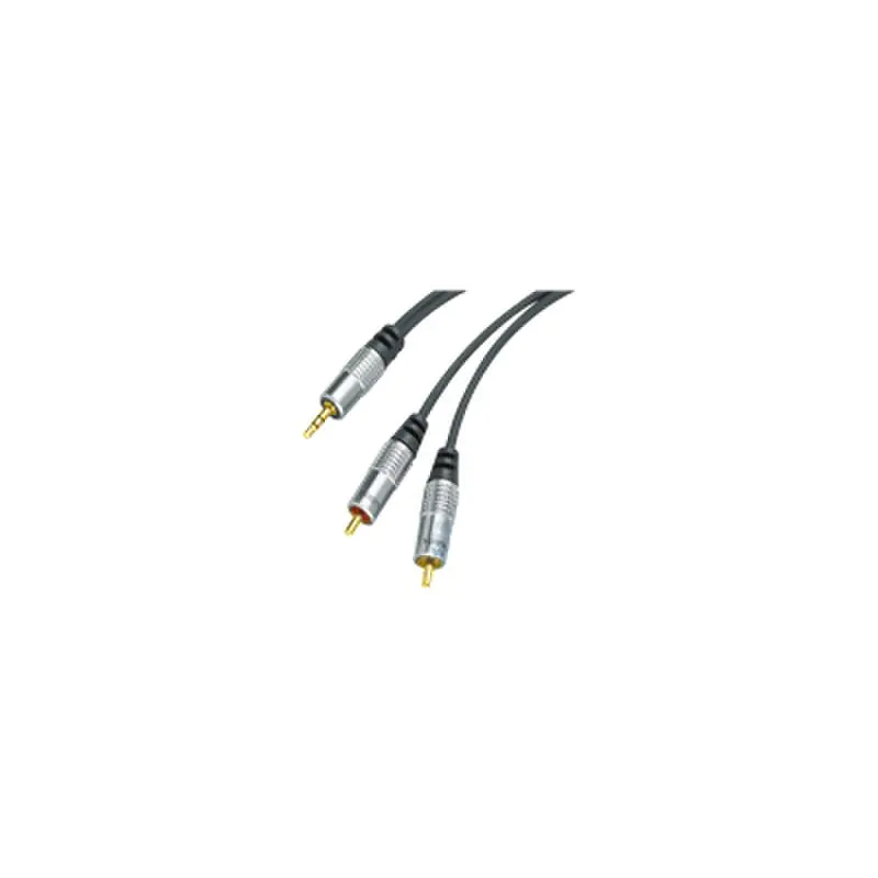 Tecline Audiokabel Mini-Phone Stereo 3.5 mm (M) RCA (M) 49960110H Dreifachisolierung 10 m