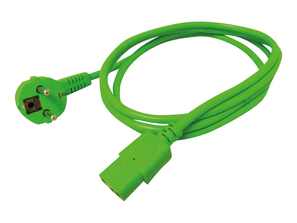 ROLINE Stromkabel - power CEE 7/7 (M) gewinkelt zu power IEC 60320 C13 gerade 19.08.1013