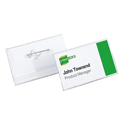 DURABLE Namensschild 800819 40x75mm Kunststoff tr 100 St./Pack. DURABLE Namensschild 800819 40x75mm Kunststoff tr 100 St./Pack.