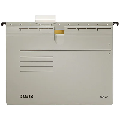 Leitz Hängehefter ALPHA® DIN A4 275g/m² Pendareckarton, recycelt grau 25 St./Pack. Leitz Hängehefter ALPHA® DIN A4 275g/m² Pendareckarton, recycelt grau 25 St./Pack.
