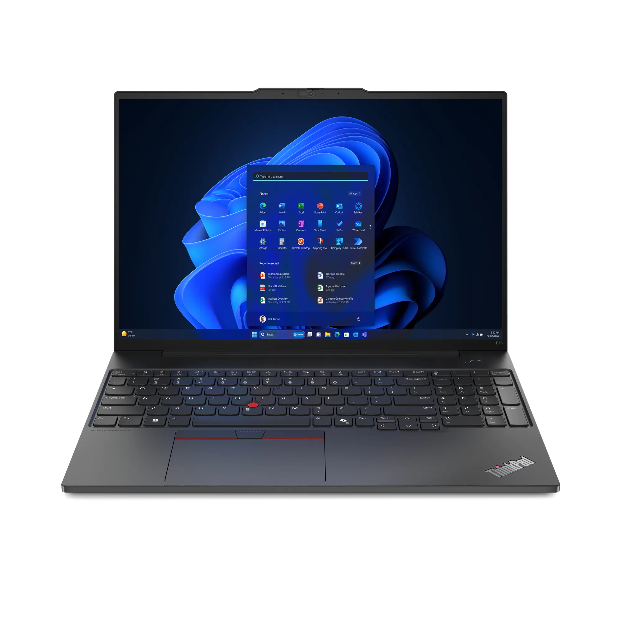 Lenovo ThinkPad E16 Gen 2 21M5 - AMD Ryzen 5 7535HS / 3.3 GHz - Win 11 Pro - Radeon 660M - 16 GB RAM - 512 GB SSD TCG Opal Encryption 2, NVMe - 40.6 cm (16") IPS 1920 x 1200 - Wi-Fi 6E, Bluetooth - Graphite Black - kbd: Deutsch - mit 1 Jahr Lenovo Pr