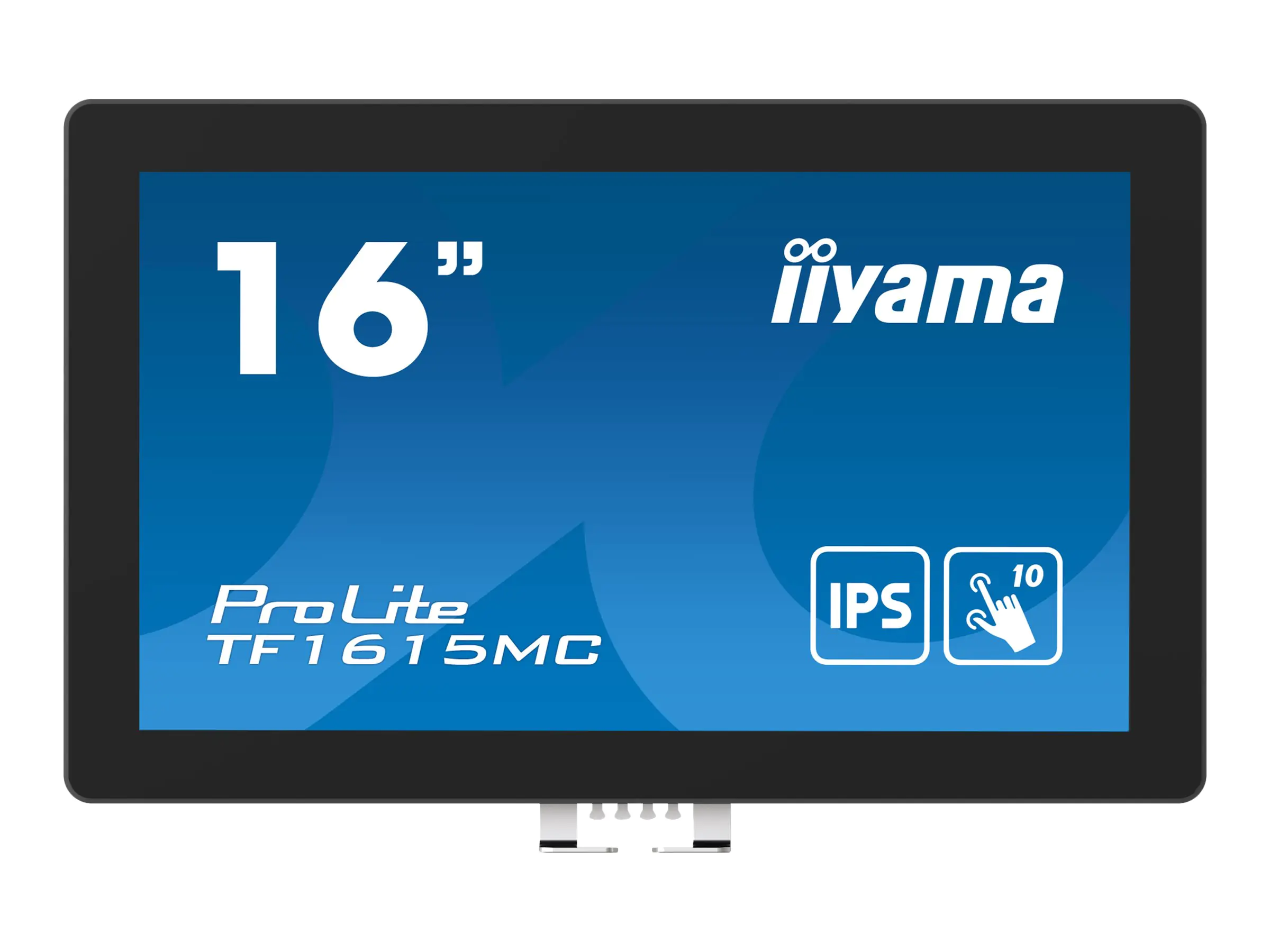 iiyama ProLite TF1615MC-B1 - LED-Monitor - 39.5 cm (15.6") - offener Rahmen - Touchscreen - 1920 x 1080 Full HD (1080p) - IPS - 450 cd/m² - 1000:1 - 25 ms - HDMI, VGA, DisplayPort - Schwarz