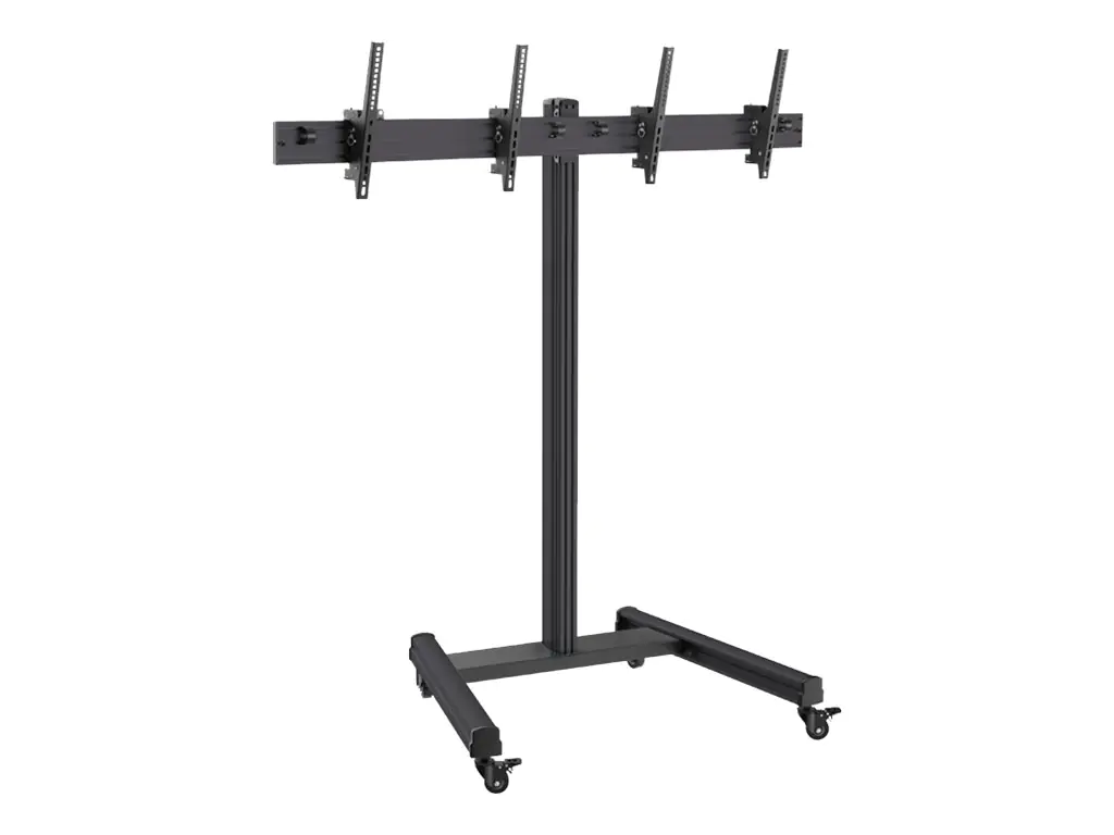 Hagor BrackIT Dual - Wagen - Side-by-Side - für 2 LCD-Displays - Schwarz - Bildschirmgröße: 107-140 cm (42"-55") - Montageschnittstelle: bis zu 600 x 400 mm Hagor BrackIT Dual - Wagen - Side-by-Side - für 2 LCD-Displays - Schwarz - Bildschirmgröße: 107-140 cm (42"-55") - Montageschnittstelle: bis zu 600 x 400 mm