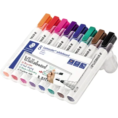 Whiteboardmarker Lumocolor 8St Box Lumocolor 351 WP8 2mm sort 8 St./Pa Whiteboardmarker Lumocolor 8St Box Lumocolor 351 WP8 2mm sort 8 St./Pa