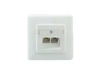 Rutenbeck Rutenbeck Cat.6A iso Up rw - Blende zur Unterputzmontage - Pure White 136 112 070