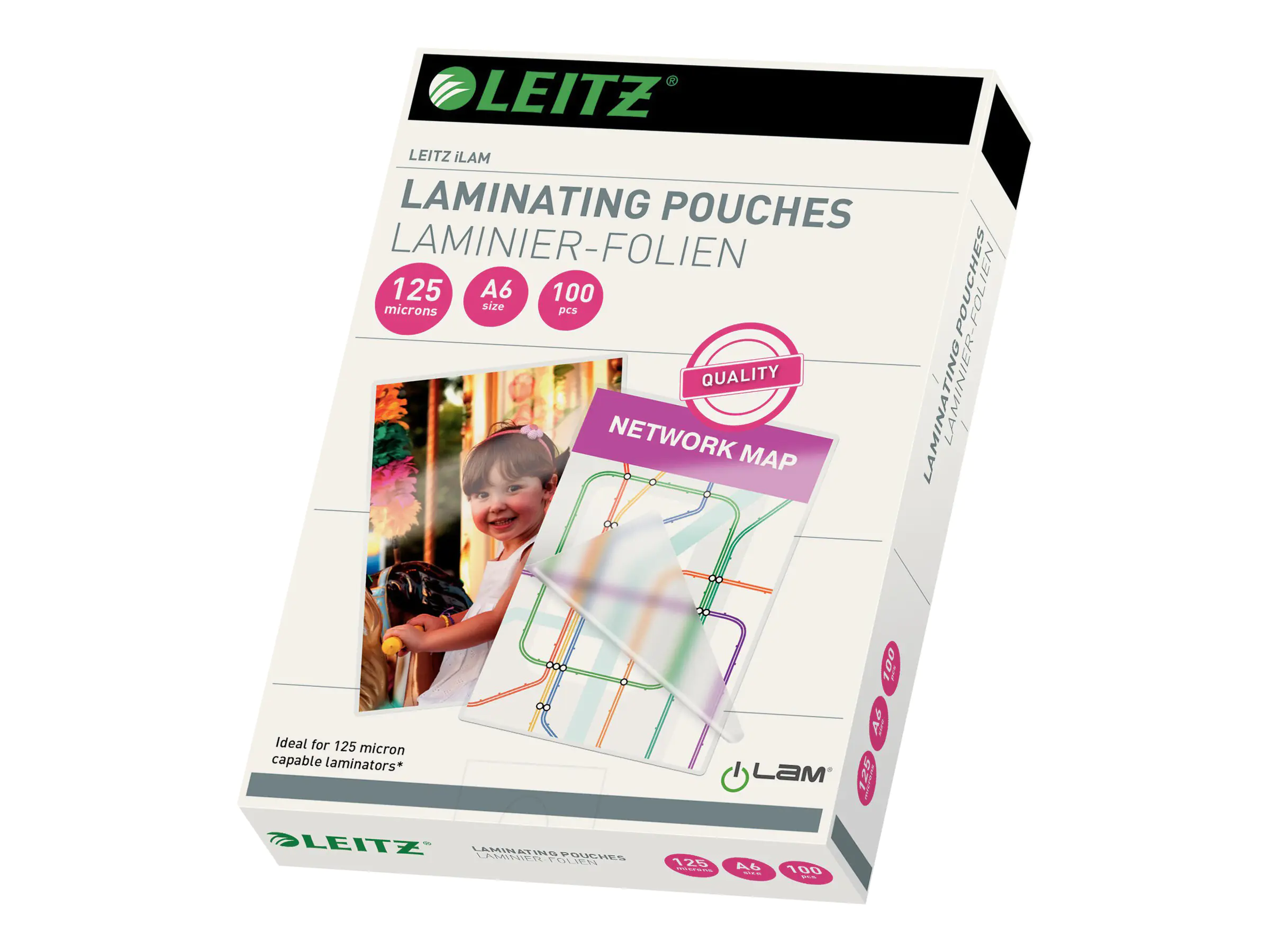 Esselte Leitz A6 (105 x 148 mm) Taschen für Laminierung 33806