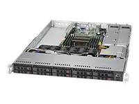 Supermicro SuperServer 1018R-WC0R - Server - Rack-Montage - 1U - zweiweg - keine CPU - RAM 0 GB - SATA/SAS - Hot-Swap 6.4 cm (2.5") Schacht/Schächte - kein HDD - AST2400 - GigE - Monitor: keiner