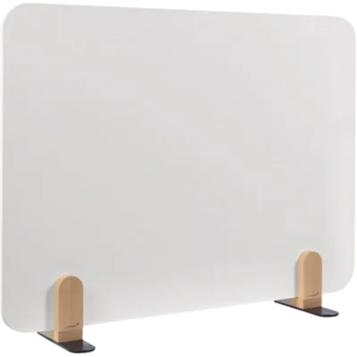 LEGAMASTER ELEMENTS Tischtrennwand Whiteboard 60x80cm Halterungen, Schreibtisch-Trennwand, Weiß, 600 x 11 mm, Stahl, FSC C158462, 800 mm 7-209920