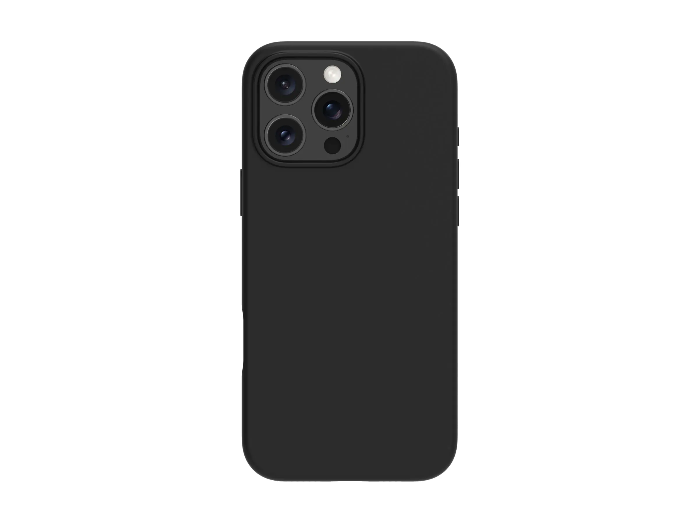 dbramante1928 Monaco - Hintere Abdeckung für Mobiltelefon - kompatibel mit MagSafe - Silikon, Kunststoff - Night Black - für Apple iPhone 16 Pro Max