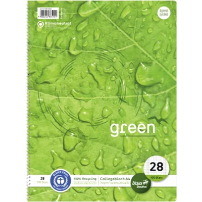 Staufen Collegeblock Green 608510028 DIN A4 70g kar. ws 100Bl Staufen Collegeblock Green 608510028 DIN A4 70g kar. ws 100Bl