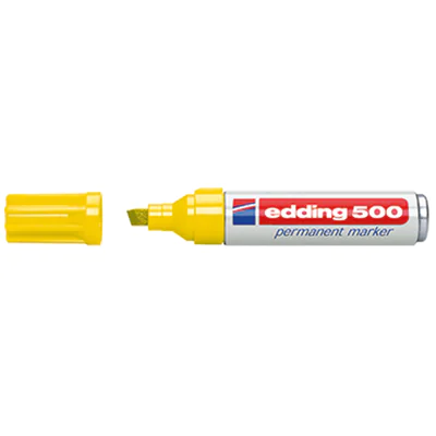edding Permanentmarker 500 4-500005 2-7mm nachfüllbar Keilspitze gelb edding Permanentmarker 500 4-500005 2-7mm nachfüllbar Keilspitze gelb