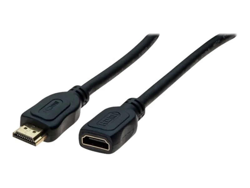exertis Connect - High Speed - HDMI-Verlängerungskabel - HDMI männlich zu HDMI weiblich - 5 m - Schwarz - 4K Unterstützung exertis Connect - High Speed - HDMI-Verlängerungskabel - HDMI männlich zu HDMI weiblich - 5 m - Schwarz - 4K Unterstützung
