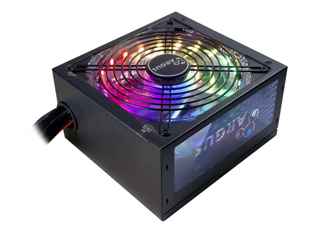 Argus RGB-600W II - Netzteil (intern) - ATX12V 2.3 - 80 PLUS Bronze - Wechselstrom 100/240 V - 600 Watt - aktive PFC - Schwarz