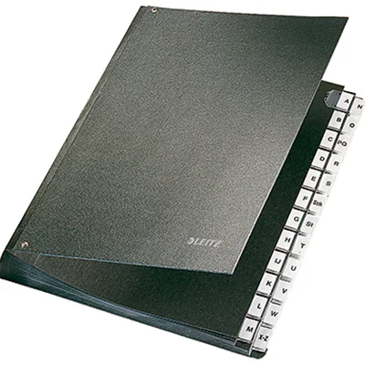 Leitz Pultordner 58240095 DIN A4 24Fächer Hartpappe schwarz Leitz Pultordner 58240095 DIN A4 24Fächer Hartpappe schwarz