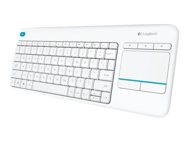 Logitech Wireless Touch Keyboard K400 Plus - Tastatur - kabellos - 2.4 GHz - Französisch - weiß