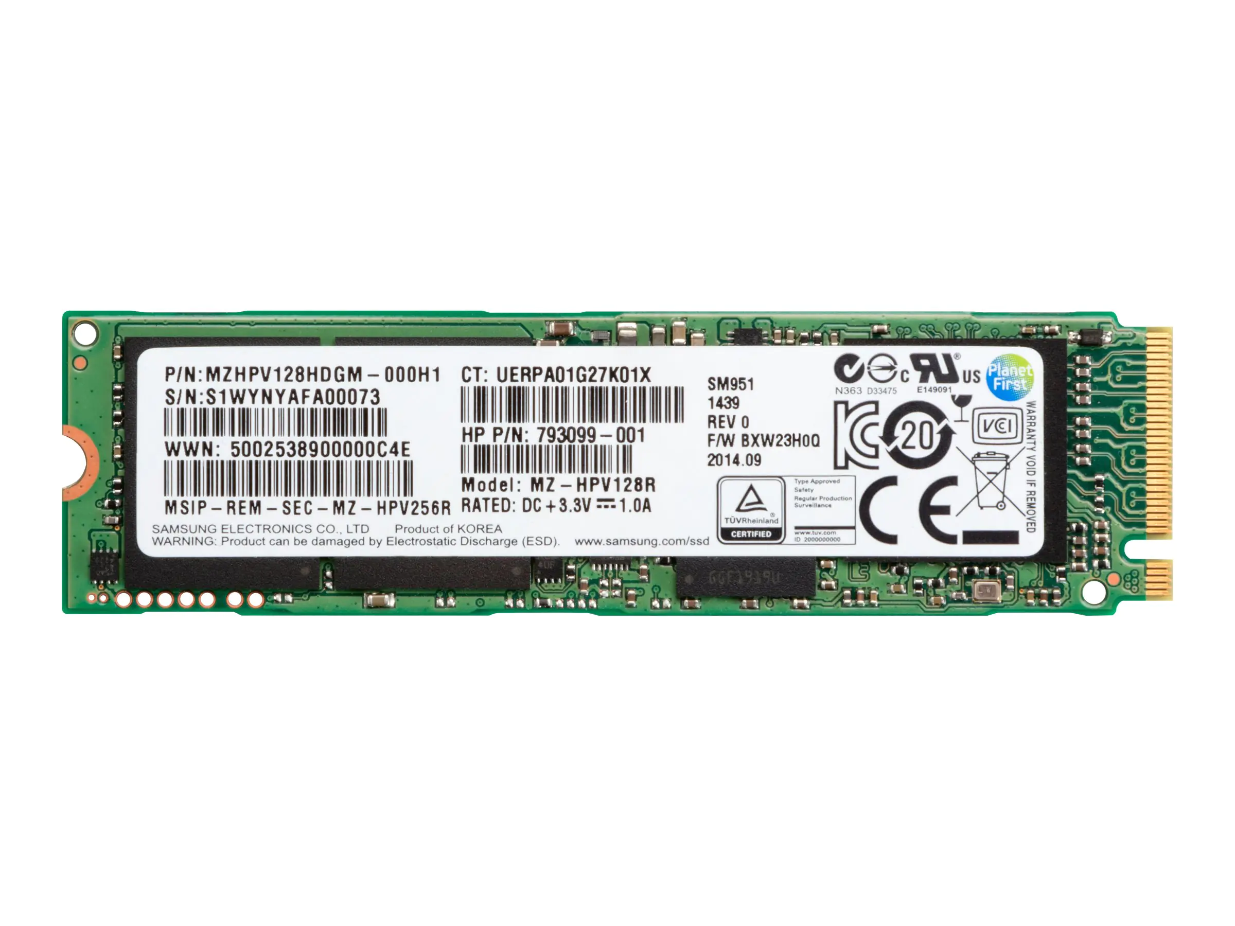 HP Z Turbo Drive G2 - SSD - 512 GB - intern - M.2 - PCIe 3.0 x4 (NVMe) 1PD54AA