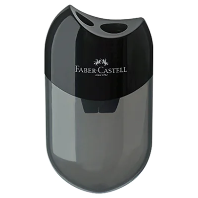 Faber-Castell Doppelspitzdose 183500 bis 8/10mm schwarz Faber-Castell Doppelspitzdose 183500 bis 8/10mm schwarz