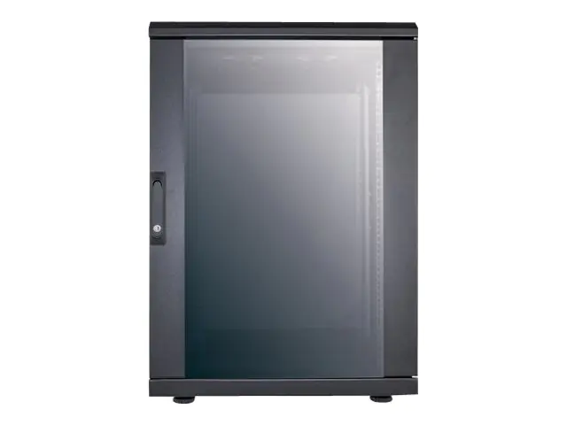 Intellinet Network Cabinet, Free Standing (Standard), 16U, Usable Depth 123 to 373mm/Width 503mm, Black, Assembled, Max 1500kg, Server Rack, IP20 rated, 19", Steel, Multi-Point Door Lock, One Lock Per Side Panel, Three Year Warranty - Schrank Netzwerkschr