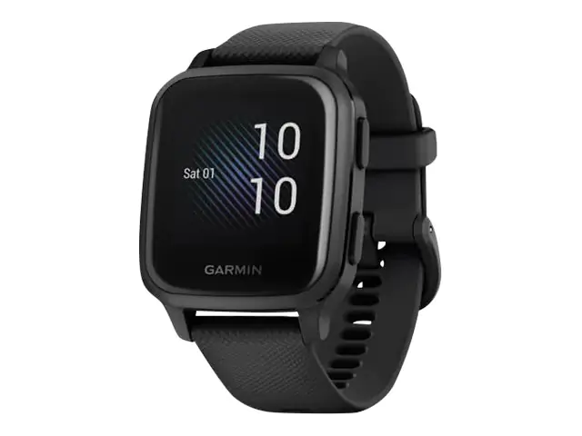 Garmin Venu Sq Music Edition - Schwarz - Sportuhr mit Band - Silikon - schwarz - Handgelenkgröße: 125-190 mm - Anzeige 3.3 cm (1.3") 010-02426-10