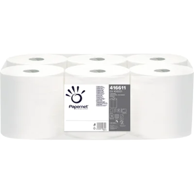 Papernet Handtuchrolle 416611 1lagig weiß 750Bl. 6 Rl./Pack. Papernet Handtuchrolle 416611 1lagig weiß 750Bl. 6 Rl./Pack.