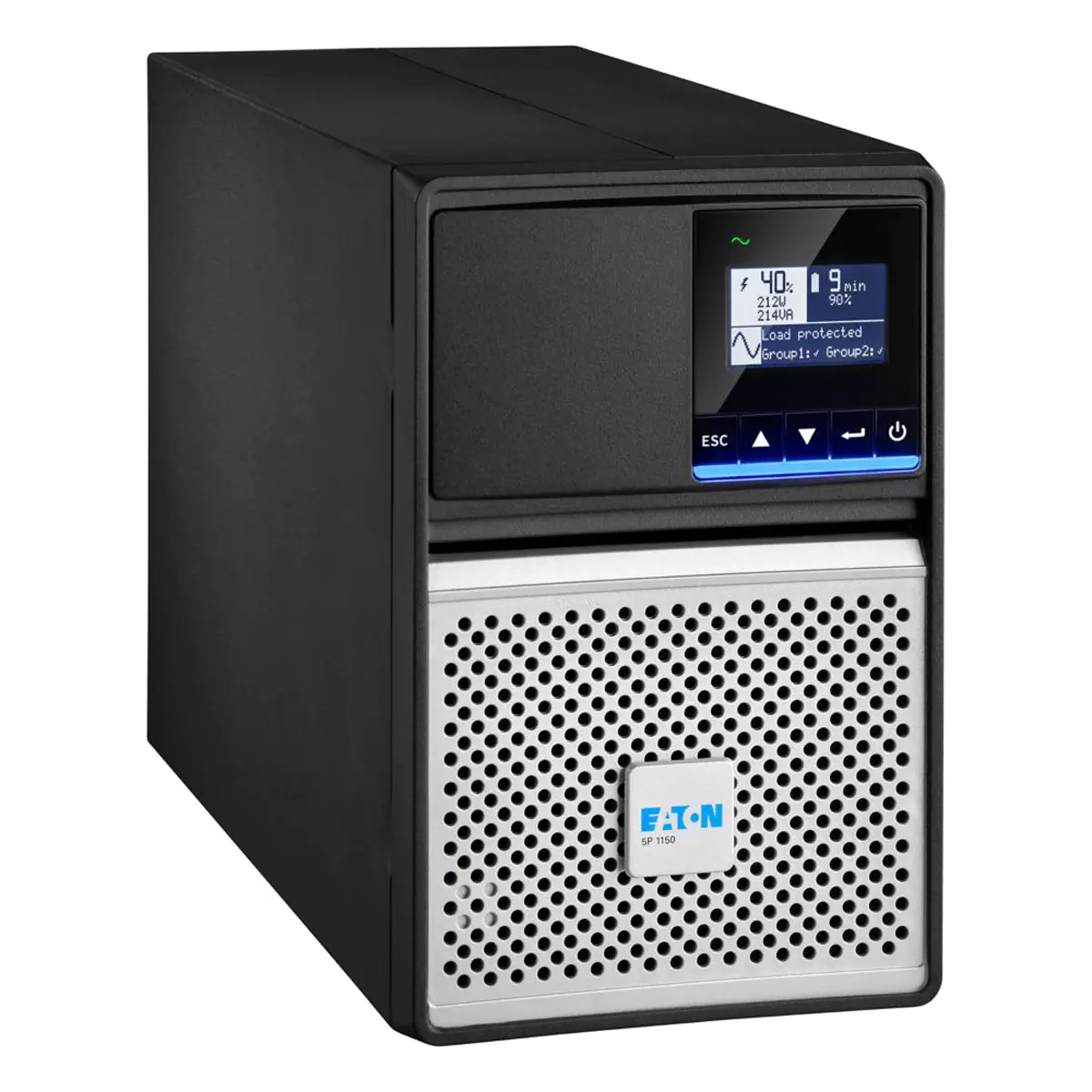 Eaton 5P 1150i - Gen 2 - USV - Wechselstrom 200/208/220/230/240 V - 920 Watt - 1150 VA - 1-phasig - 9 Ah - RS-232, USB - Ausgangsanschlüsse: 8 - Schwarz/Silber