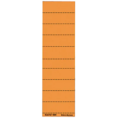 Leitz Beschriftungsschild 19010045 blanko 4zeilig orange 100 St./Pack. Leitz Beschriftungsschild 19010045 blanko 4zeilig orange 100 St./Pack.