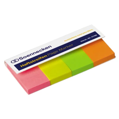Soennecken Haftstreifen Page Marker 5788 20x50mm f. sort 200 Bl./Pack. Soennecken Haftstreifen Page Marker 5788 20x50mm f. sort 200 Bl./Pack.