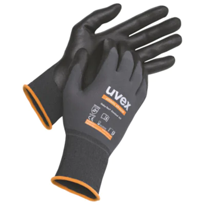 uvex Arbeitshandschuhe athletic allround 7 Polyamid/Elastan schwarz/grau/orange uvex Arbeitshandschuhe athletic allround 7 Polyamid/Elastan schwarz/grau/orange