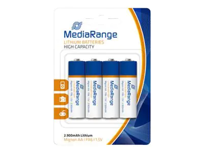 MEDIARANGE Batterie 4 x AA-Typ - Li - 2900 MRBAT154