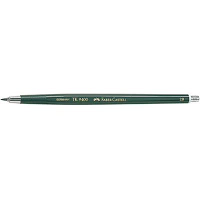 Faber-Castell Fallminenstift TK® 9400 2mm 2B ohne Radierer dunkelgrün Faber-Castell Fallminenstift TK® 9400 2mm 2B ohne Radierer dunkelgrün