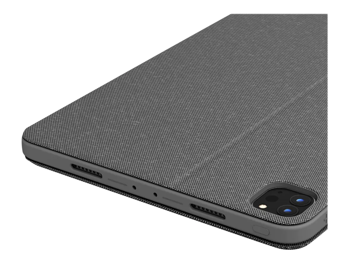 Logitech Combo Touch - Tastatur und Foliohülle - mit Trackpad - hintergrundbeleuchtet - Apple Smart connector - QWERTY - GB - Oxford Gray - für Apple 11-inch iPad Pro (1. Generation, 2. Generation, 3. Generation) 920-010148