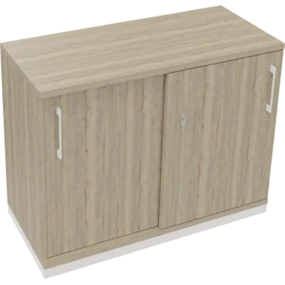 Schiebetürenschrank 2OH B1000xT442xH781mm ws/Eiche Natur Schiebetürenschrank 2OH B1000xT442xH781mm ws/Eiche Natur