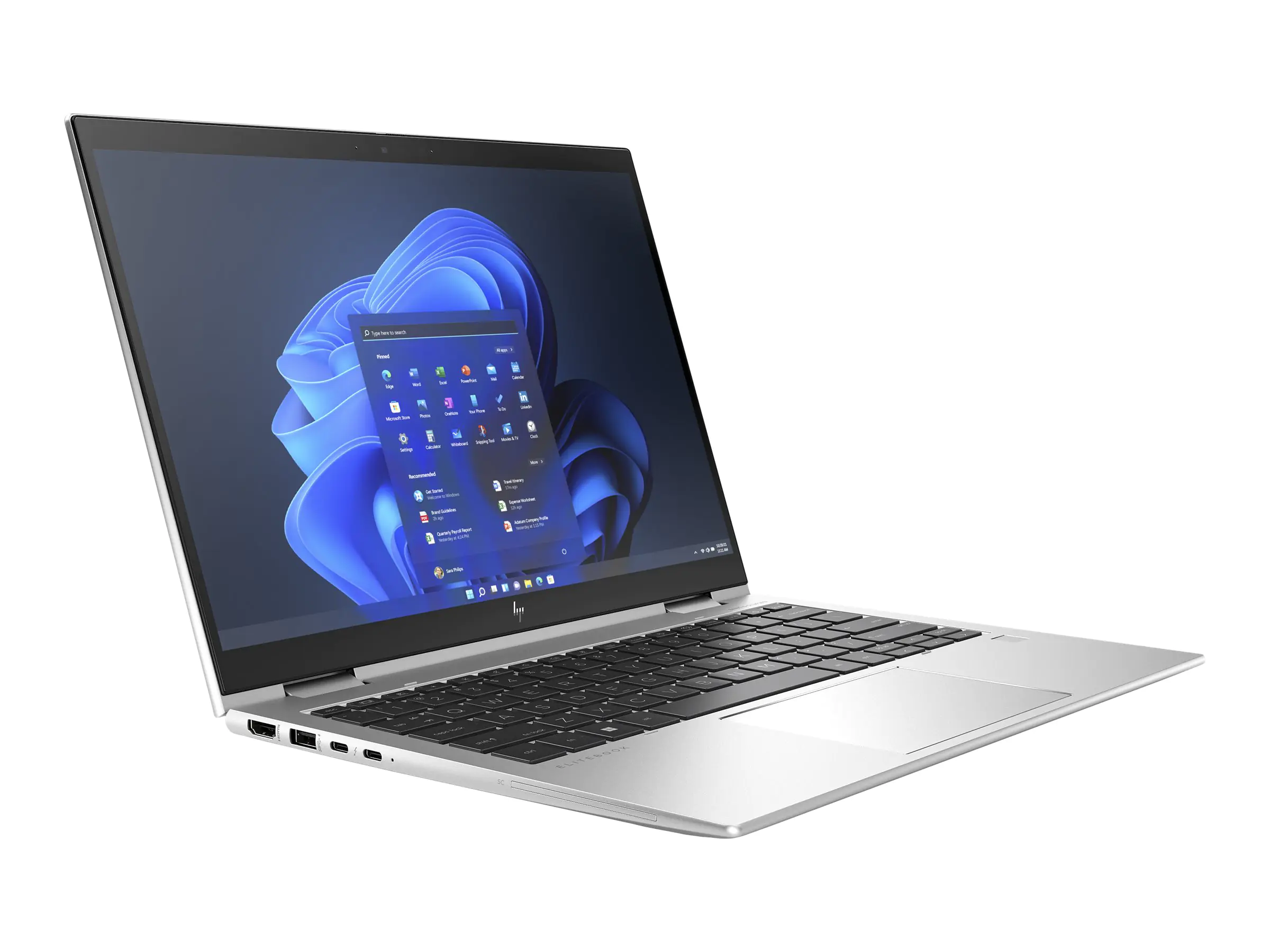 HP Elite x360 830 G9 Notebook - Flip-Design - Intel Core i5 1235U / 1.3 GHz - Win 11 Pro - Intel Iris Xe Grafikkarte - 8 GB RAM - 256 GB SSD NVMe, HP Value - 33.8 cm (13.3") IPS Touchscreen 1920 x 1200 - Wi-Fi 6E - kbd: Deutsch - mit HP 3 Jahre Vor-Ort-Ha