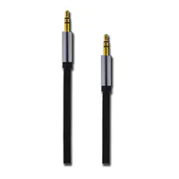 ACV AUX Stereo-Audio-Kabel-schwarz-150cm Flachkabel - Kabel