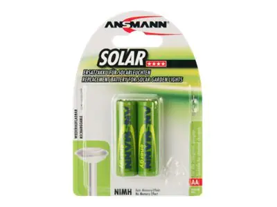 ANSMANN Solar - Batterie 2 x AA-Typ - NiMH - (wiederaufladbar) - 800 mAh