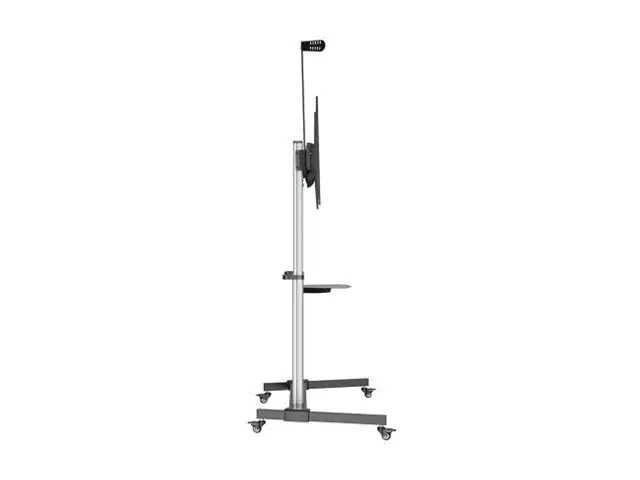 Manhattan Aluminium Multimedia TV-Staender auf Rollen 60-100" Speditionsversand