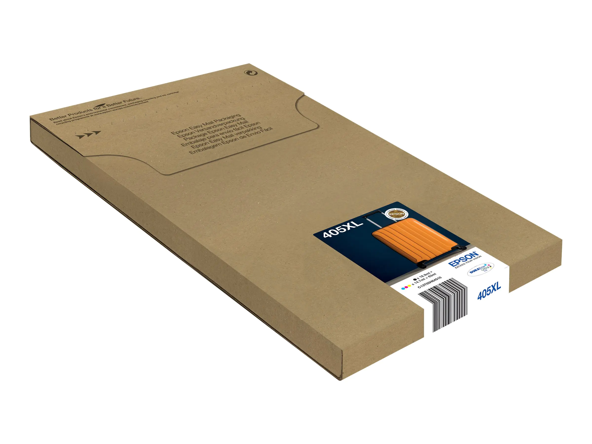 Epson 405XL Multipack - 4er-Pack - XL - Schwarz, Gelb, Cyan, Magenta - original - versandfertig - Tintenpatrone - für WorkForce WF-7310DTW, WF-7830DTWF, WF-7835DTWF; WorkForce Pro WF-7840DTWF