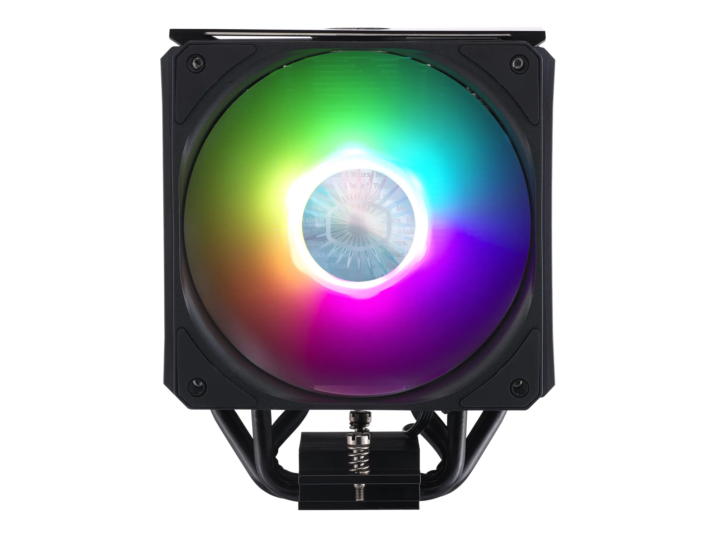 CoolerMaster MasterAir MA612 STEALTH ARGB - Prozessor-Luftkühler - (für: LGA1156, AM2, AM2+, LGA1366, AM3, LGA1155, AM3+, LGA2011, FM1, FM2, LGA1150, FM2+, LGA2011-3, LGA1151, AM4, LGA2066, LGA1200) - Aluminium und Kupfer - 120 mm - Schwarz