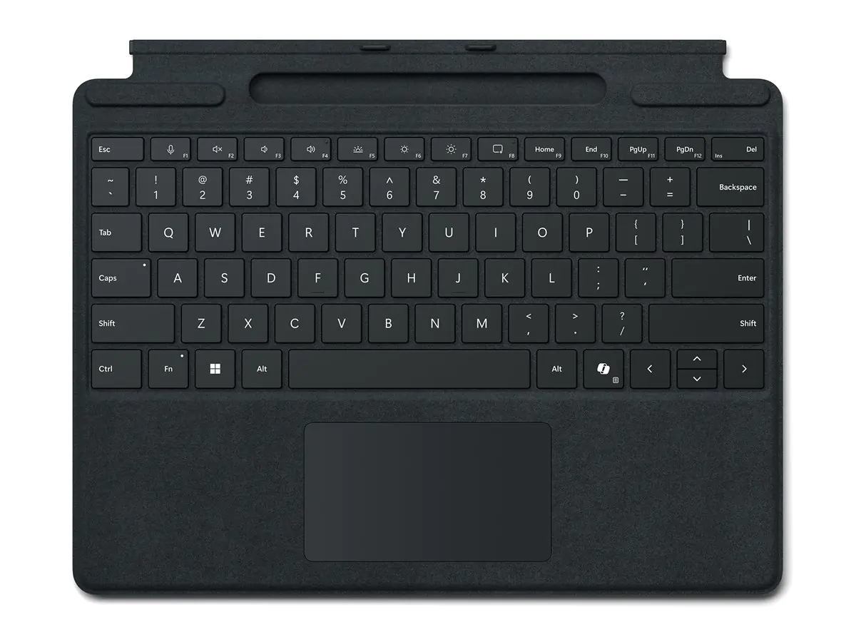 Microsoft Surface Pro Keyboard - Tastatur - mit Trackpad, Beschleunigungsmesser, Surface Slim Pen