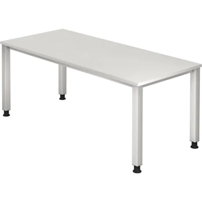 Hammerbacher Schreibtisch VQS19/W 4Fuß 180x80cm weiß