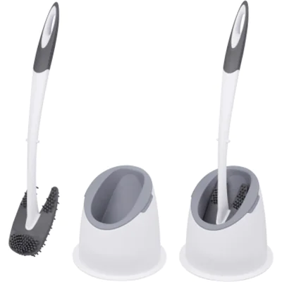 BÜMAG WC-Garnitur New-Trendy 15 x 41 x 15 cm (B x H x T) Kunststoff weiß/grau
