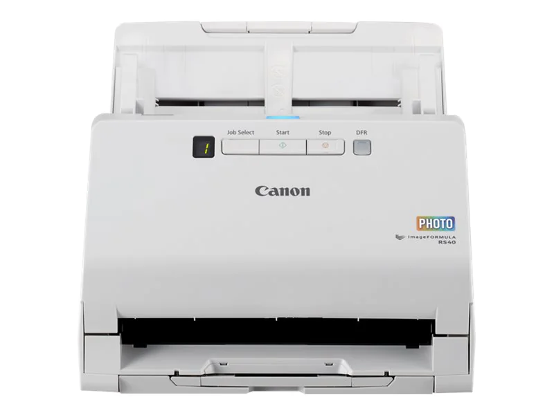 Canon imageFORMULA RS40 - Dokumentenscanner - CMOS / CIS - Duplex - 216 x 3000 mm - 600 dpi x 600 dpi - bis zu 40 Seiten/Min. (einfarbig) / bis zu 30 Seiten/Min. (Farbe) - automatischer Dokumenteneinzug (60 Blätter) - USB 2.0