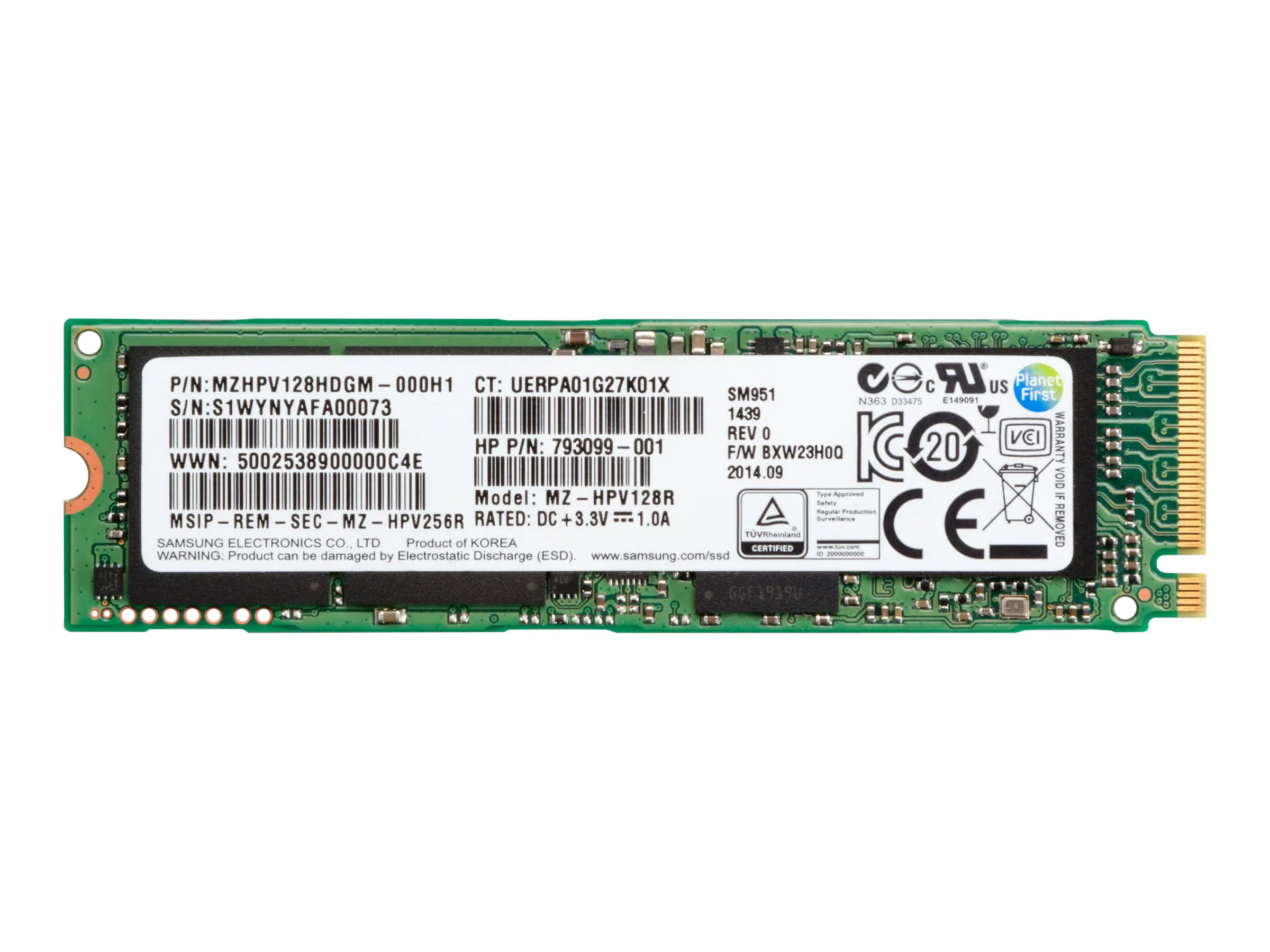 HP Z Turbo Drive G2 - 512 GB SSD - intern - M.2 - PCI Express 3.0 x4 (NVMe) - für Workstation Z8 G4