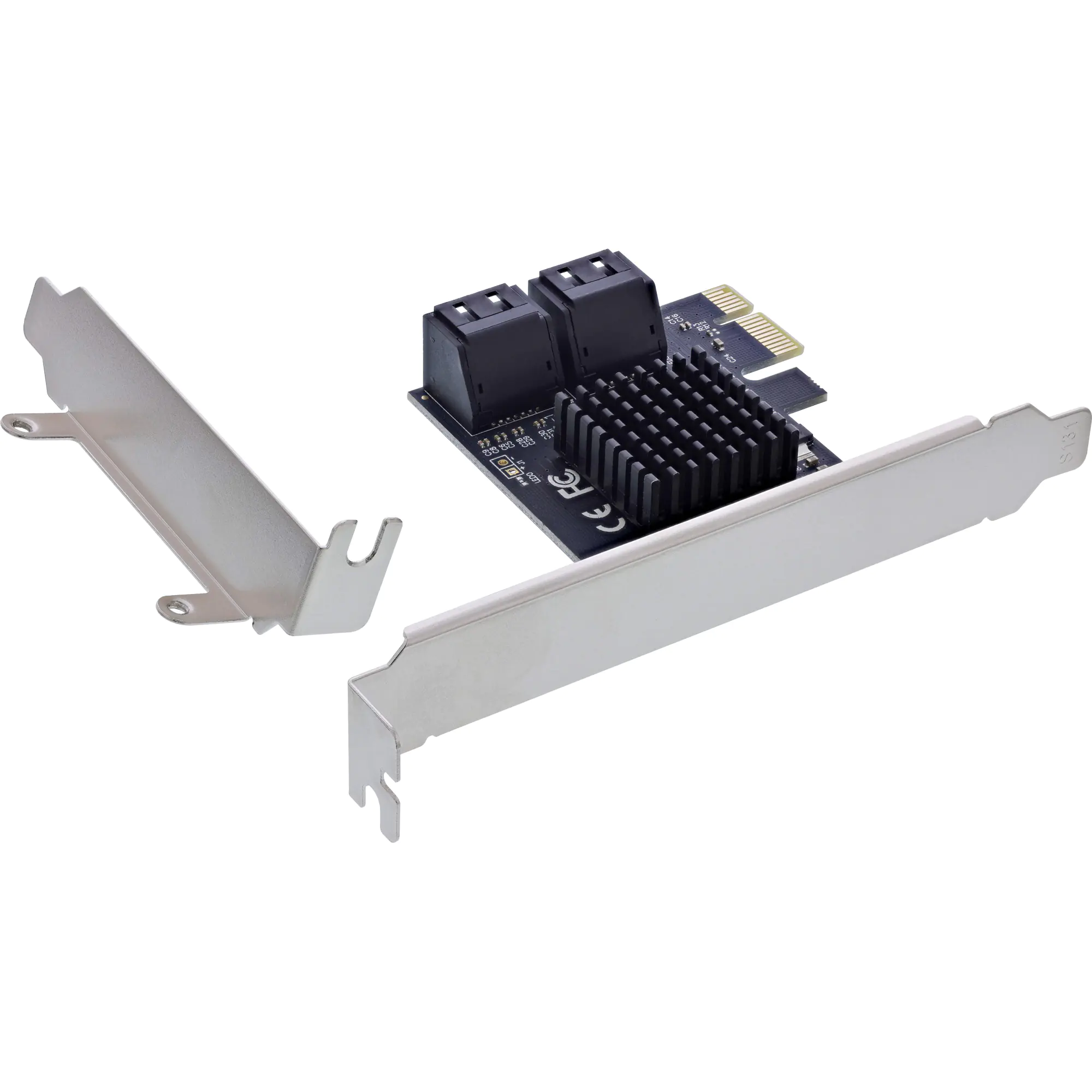 InLine Schnittstellenkarte - 4x SATA 6Gb/s - PCIe 2.0 - Hot Swap - NCQ
