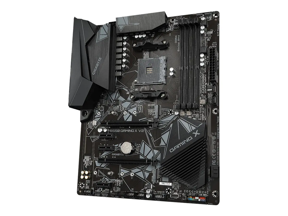 Gigabyte B550 GAMING X V2 - 1.0 - Motherboard - ATX - Socket AM4 - AMD B550 Chipsatz - USB 3.2 Gen 1, USB 3.2 Gen 2, USB-C Gen1 - Gigabit LAN - Onboard-Grafik (CPU erforderlich) - HD Audio (8-Kanal) Gigabyte B550 GAMING X V2 - 1.0 - Motherboard - ATX - Socket AM4 - AMD B550 Chipsatz - USB 3.2 Gen 1, USB 3.2 Gen 2, USB-C Gen1 - Gigabit LAN - Onboard-Grafik (CPU erforderlich) - HD Audio (8-Kanal)