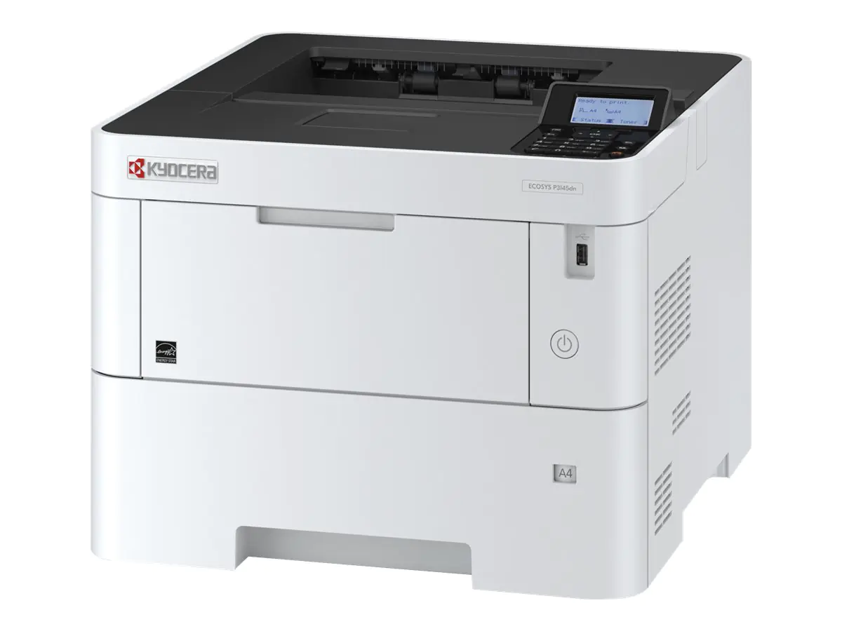 Kyocera ECOSYS P3145dn - Drucker - s/w - Duplex - Laser - A4/Legal - 1200 x 1200 dpi - bis zu 45 Seiten/Min. - Kapazität: 600 Blätter - USB 2.0, Gigabit LAN, USB-Host