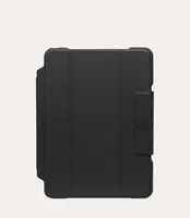 Tucano Alunno - Flip-Hülle für Tablet - widerstandsfähig - recycelter Kunststoff, Thermoplastisches Polyurethan (TPU), transparentes Polycarbonat - Schwarz - für Apple 10.2-inch iPad (7. Generation, 8. Generation, 9. Generation)