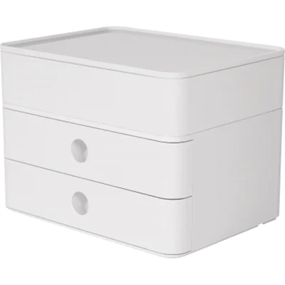 HAN Schubladenbox Smart-Box plus Allison snow white, Kunststoff, Weiß, 2 Schublade(n), 260 mm, 19,5 cm, 190 mm 1100-12