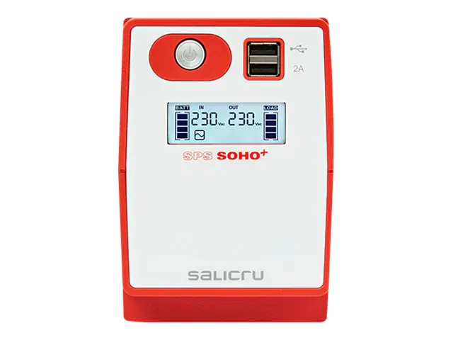 SALICRU SPS SOHO+ SPS 500 SOHO+ - USV - Wechselstrom 230 V - 300 Watt - 500 VA - USB - Ausgangsanschlüsse: 2